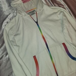 White unicorn hoodie